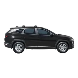 Yakima FlushBar 100 & 105cm Silver Pair (S26Y) To Suit Hyundai Tucson 5dr SUV 04/2021-/On