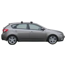 Yakima ThruBar 120cm Silver Pair (S16Y) To Suit Kia Cerato 5dr Hatch /2010-/2013