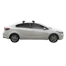 Yakima FlushBar 100cm Silver Pair (S6Y) To Suit Kia Cerato 4dr Sedan /2013-06/2018