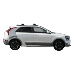 Yakima ThruBar 120cm Silver Pair (S16Y) To Suit Kia Niro 5dr SUV 08/2022-/On