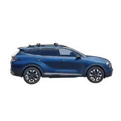 Yakima FlushBar 100 & 105cm Silver Pair (S26Y) To Suit Kia Sportage 5dr SUV 10/2021-/On