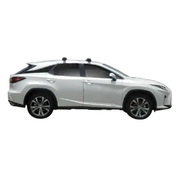 Yakima ThruBar 135cm Silver Pair (S17Y) To Suit Lexus RX 5dr SUV /2016-/2022