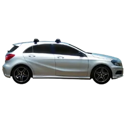 Yakima ThruBar 120cm Silver Pair (S16Y) To Suit Mercedes-Benz A-Class 5dr Hatch /2016-/2018