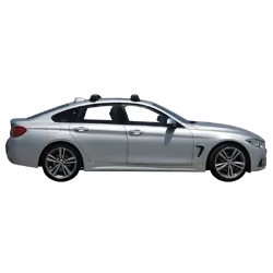 Yakima ThruBar 120cm Silver Pair (S16Y) To Suit BMW 4 Series Gran Coupe /2014-07/2021