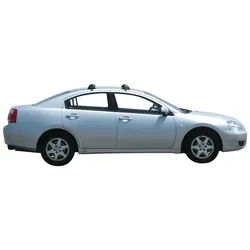 Yakima FlushBar 105cm Silver Pair (S7Y) To Suit Mitsubishi 380 4dr Sedan 10/2005-/2008