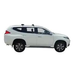 Yakima ThruBar 120cm Silver Pair (S16Y) To Suit Mitsubishi Pajero Sport 5dr SUV 12/2015-/On