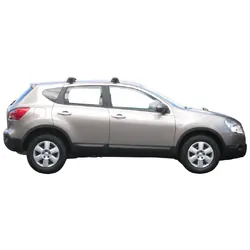 Yakima ThruBar 135cm Silver Pair (S17Y) To Suit Nissan Dualis 5dr SUV /2007-05/2014