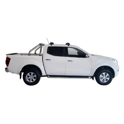 Yakima ThruBar 135cm Silver Pair (S17Y) To Suit Nissan Navara NP300 (D23) Dual Cab 06/2015-/On