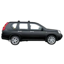 Yakima ThruBar 120cm Silver Pair (S16Y) To Suit Nissan X-Trail 5dr SUV 10/2007-/2010