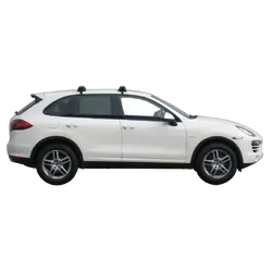 Yakima ThruBar 135cm Silver Pair (S17Y) To Suit Porsche Cayenne 5dr SUV /2010-/2018