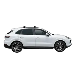 Yakima ThruBar 135cm Silver Pair (S17Y) To Suit Porsche Cayenne 5dr SUV /2019-/On