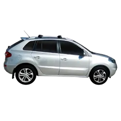 Yakima ThruBar 135cm Silver Pair (S17Y) To Suit Renault Koleos 5dr SUV /2008-/2017