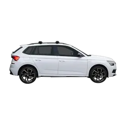 Yakima ThruBar 120cm Silver Pair (S16Y) To Suit Skoda Kamiq 5dr SUV /2020-/On