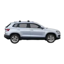 Yakima ThruBar 120cm Silver Pair (S16Y) To Suit Skoda Karoq 5dr SUV /2018-/On