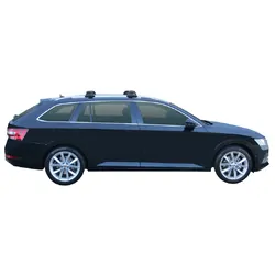 Yakima ThruBar 120cm Silver Pair (S16Y) To Suit Skoda Superb 5dr Wagon /2015-/On