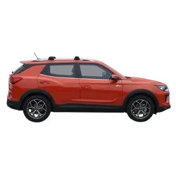 Yakima ThruBar 135cm Silver Pair (S17Y) To Suit SsangYong Korando 5dr SUV /2020-/On