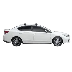 Yakima FlushBar 100cm Silver Pair (S6Y) To Suit Subaru Impreza 4dr Sedan 02/2017-/On