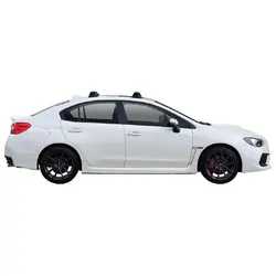 Yakima ThruBar 120cm Silver Pair (S16Y) To Suit Subaru WRX 4dr Sedan /2015-05/2022