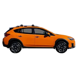 Yakima FlushBar 100 & 105cm Silver Pair (S26Y) To Suit Subaru XV 5dr SUV /2012-04/2023