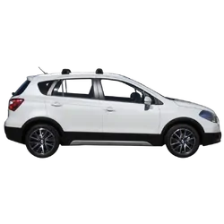 Yakima ThruBar 120cm Silver Pair (S16Y) To Suit Suzuki S-Cross 5dr SUV /2013-09/2021