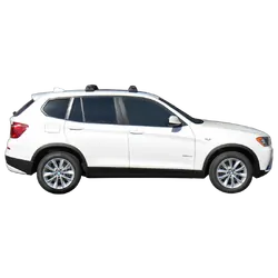 Yakima ThruBar 120cm Silver Pair (S16Y) To Suit BMW X3 5dr SUV /2010-10/2017