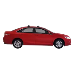 Yakima FlushBar 100cm Silver Pair (S6Y) To Suit Toyota Camry 4dr Sedan 11/2012-/2018