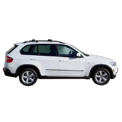 Yakima ThruBar 135cm Silver Pair (S17Y) To Suit BMW X5 E70 /2007-07/2013