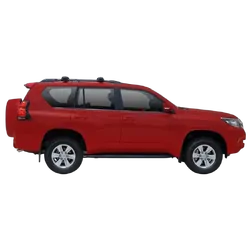 Yakima ThruBar 135cm Silver Pair (S17Y) To Suit Toyota Land Cruiser Prado 150 Series /2009-/On