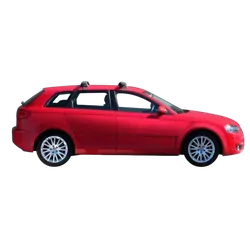 Yakima ThruBar 120cm Silver Pair (S16Y) To Suit Audi A3/S3/RS3 Sportback /2005-04/2013