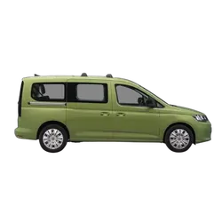 Yakima FlushBar 105cm Silver Pair (S7Y) To Suit Volkswagen Caddy LWB 06/2021-/On