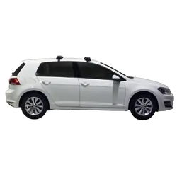 Yakima ThruBar 120cm Silver Pair (S16Y) To Suit Volkswagen Golf MK7 & 7.5 /2012-/2020
