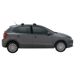 Yakima ThruBar 120cm Silver Pair (S16Y) To Suit Volkswagen Polo 5dr Hatch /2009-/2017