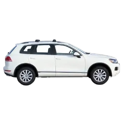 Yakima ThruBar 135cm Silver Pair (S17Y) To Suit Volkswagen Touareg 5dr SUV /2010-/2018