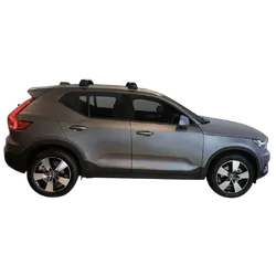 Yakima ThruBar 120cm Silver Pair (S16Y) To Suit Volvo XC40 5dr SUV /2018-/On