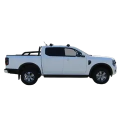Yakima ThruBar 135cm Silver Pair (S17Y) To Suit Ford Ranger Double Cab 07/2022-/On