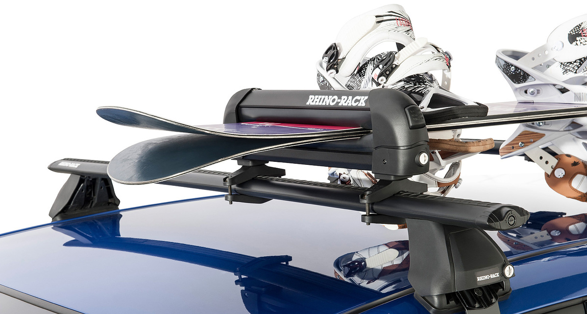 Rhino-Rack Ski And Snowboard Carrier - 3 Skis Or 2 Snowboards