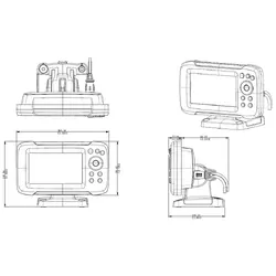Lowrance HOOK2-4x GPS Bullet Skimmer ROW