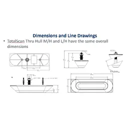 Lowrance StructureScan 3D M/H Through-Hull Transducer