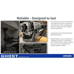 Lowrance Ghost 60" Trolling Motor + TMR-1 Remote