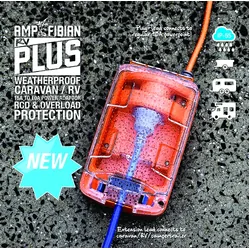 Ampfibian RV Plus Weatherproof Caravan/RV 15A To 10A Power Adapter + 12m Lead