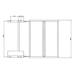 Camec Double Step Electric 560mm Ali/Steel