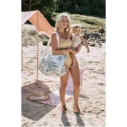 Oztrail Palm Club Beach Tote - Palm Cove Green