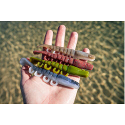 Gulp Turbo Shrimp Soft Plastic 2inch Nuclear Chicken