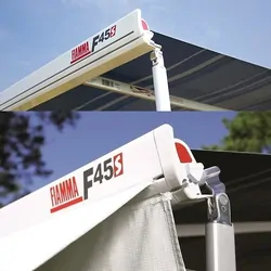 Fiamma F45 S Awning 450 Royal Grey w/ Black Case