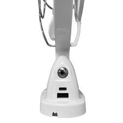 Sphere Viento Fan & Light With Usb A&C Outputs + Remote | White
