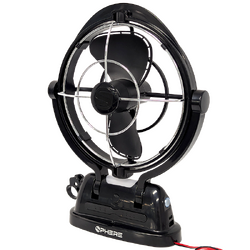 Sphere Viento Fan & Light With Usb A&C Outputs + Remote | Black