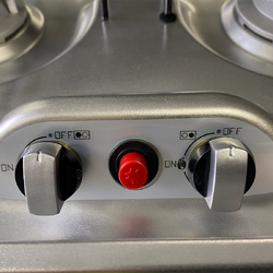 Sphere 2BNR Gas Drop In Stove & Lid With Piezo Ignition - 480 x 370 x 50mm