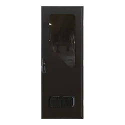 Aussie Traveller Door DC 1750 x 622 Radius Top Right Hand Hinge White