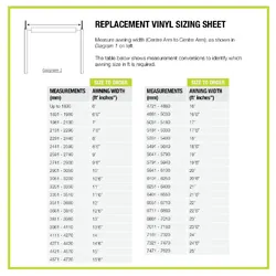 Aussie Traveller Vinyl Roof Only To Suit 23' Wide Roll-Out Awning Charcoal