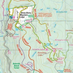 Lamington National Park Map